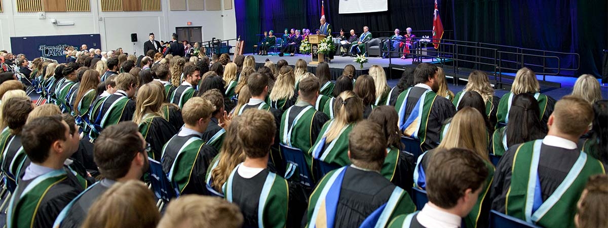 Nipissing Convocation ceremony