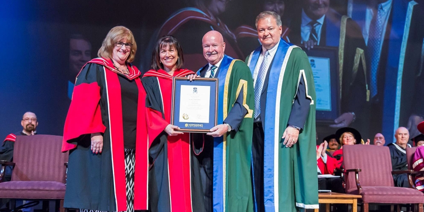 Dr. Maria Cantalini-Williams with dignitaries
