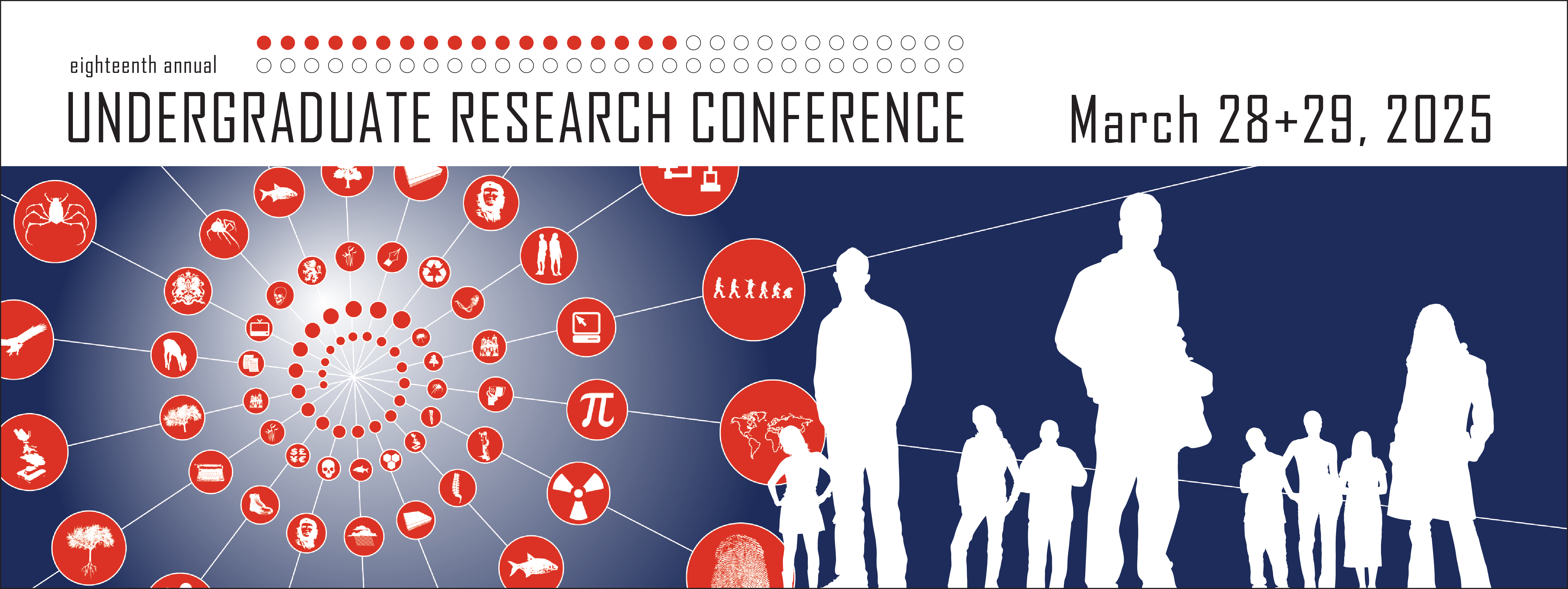 Poster advertising the 2025 Undergraduate Research Conference.