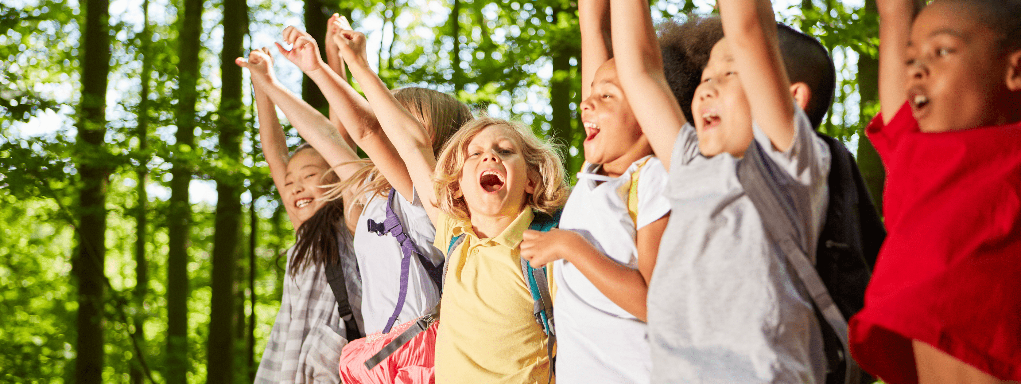 A group of children having fun