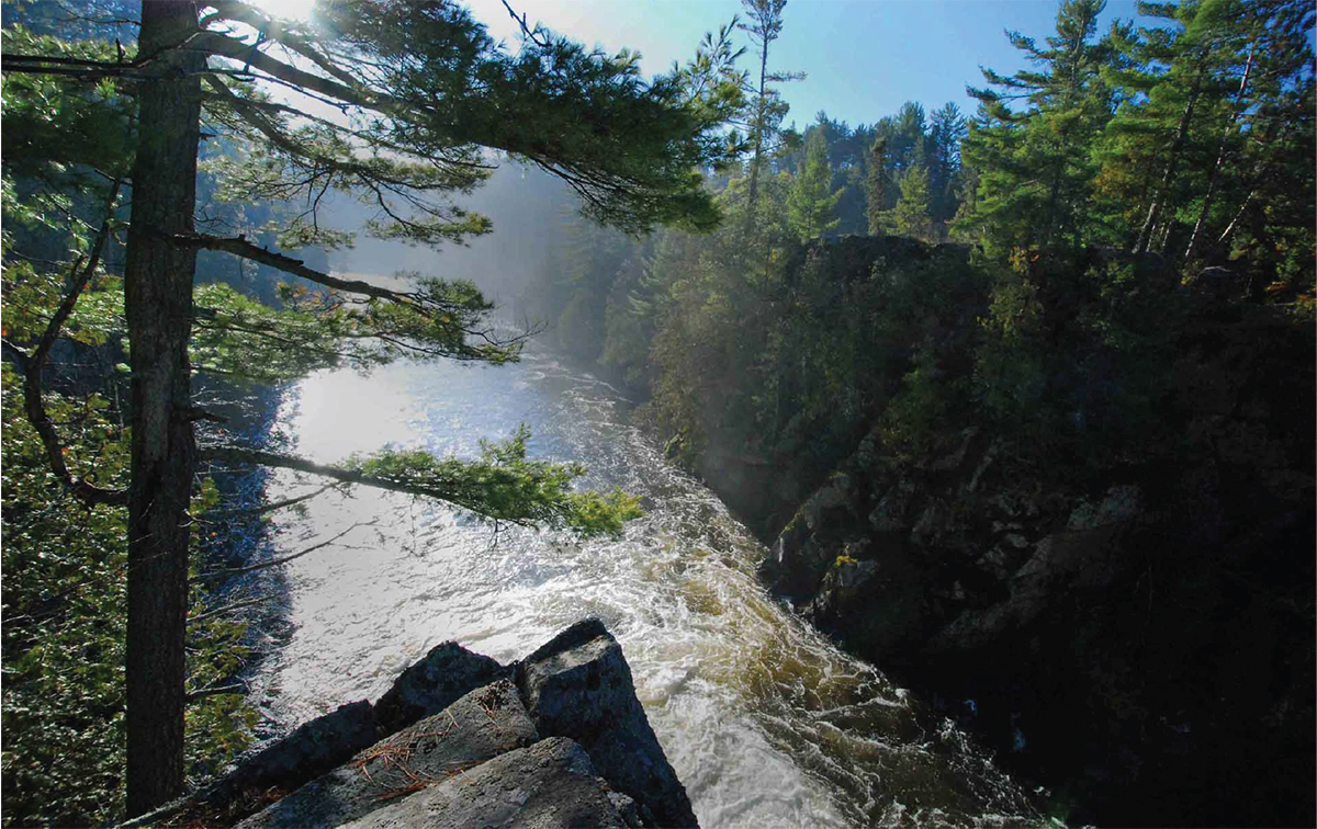 View from top of rock in Mattawa River Provincial Park