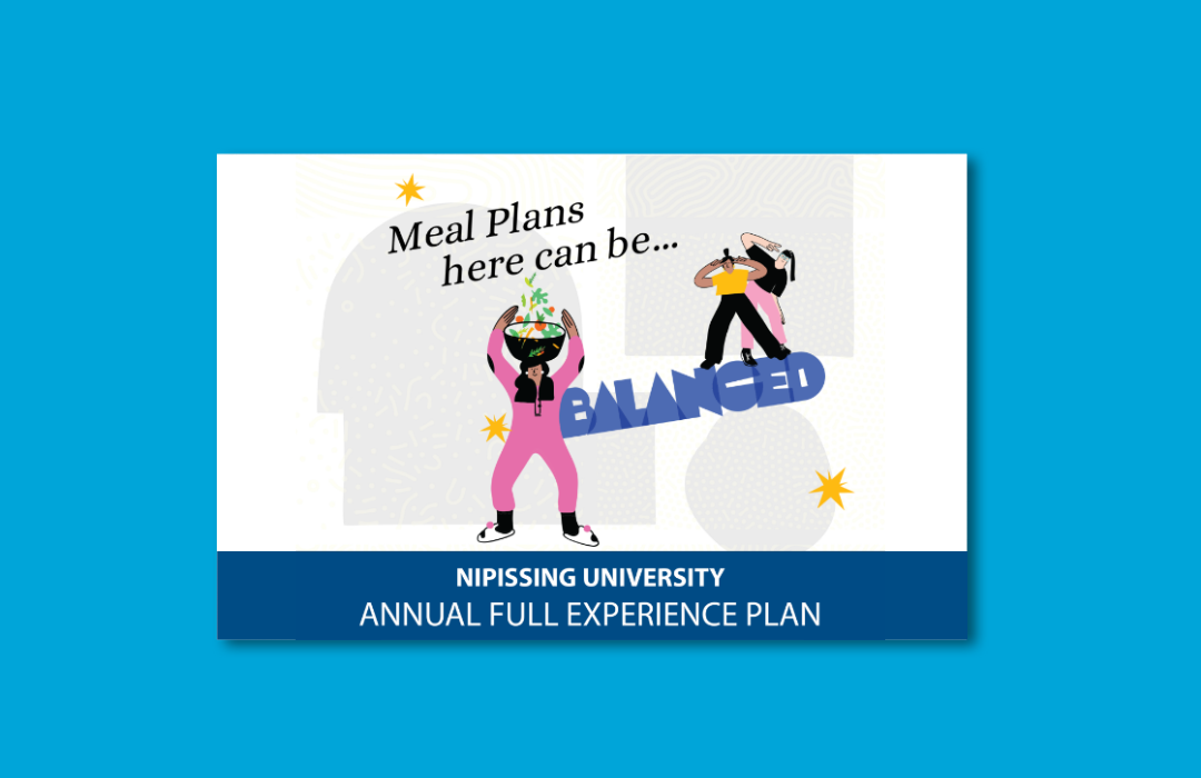 a card with Annual Full Experience Meal Plan graphic