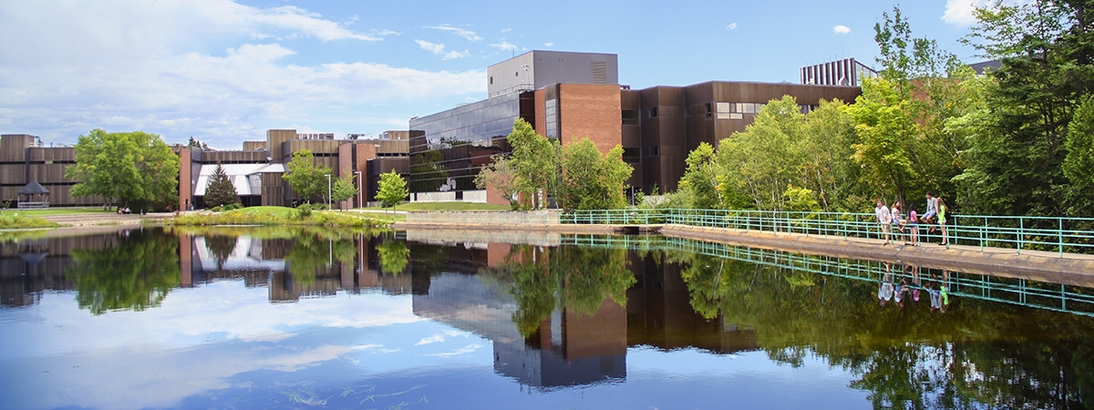 Nipissing University pond photo