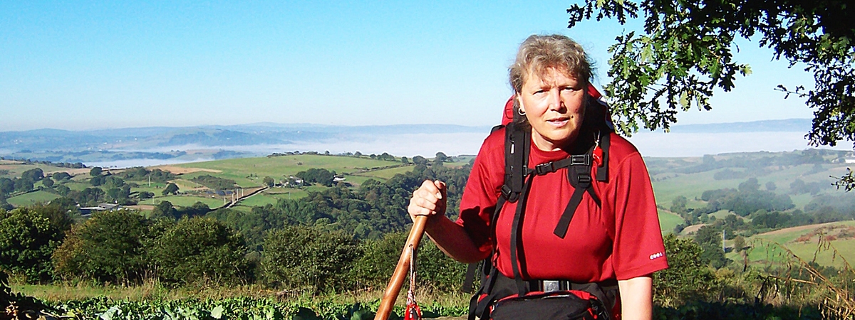 Dr. Joyce Helmer Hiking in Spain