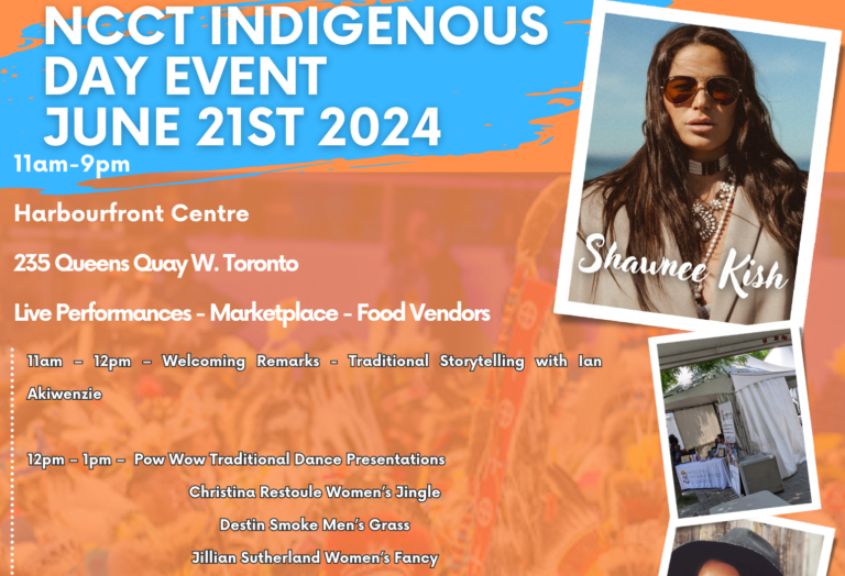 NCCT Indigenous Day Event poster