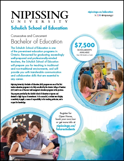 Bachelor of Education (BEd) program brochure cover