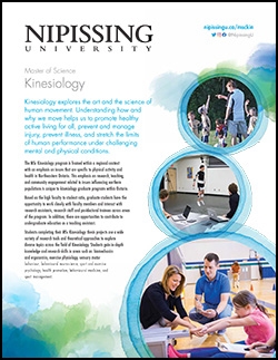 Master Of Science In Kinesiology | Nipissing University