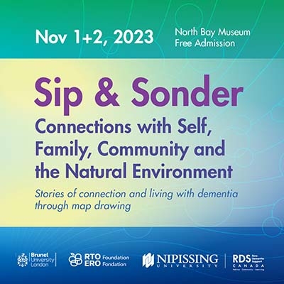 Sip and Sonder event poster