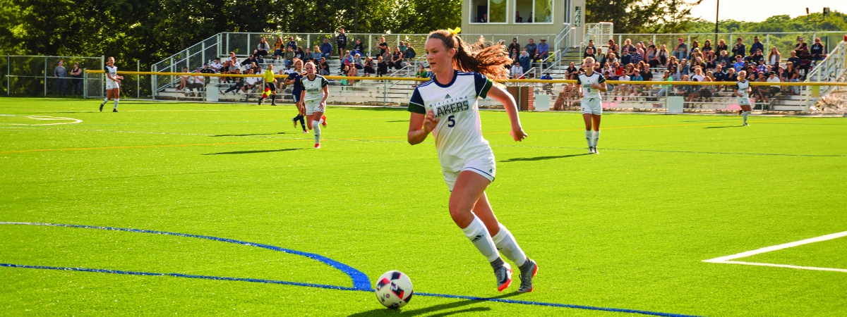 Laker soccer player on the field