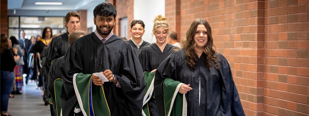 Graduands procession