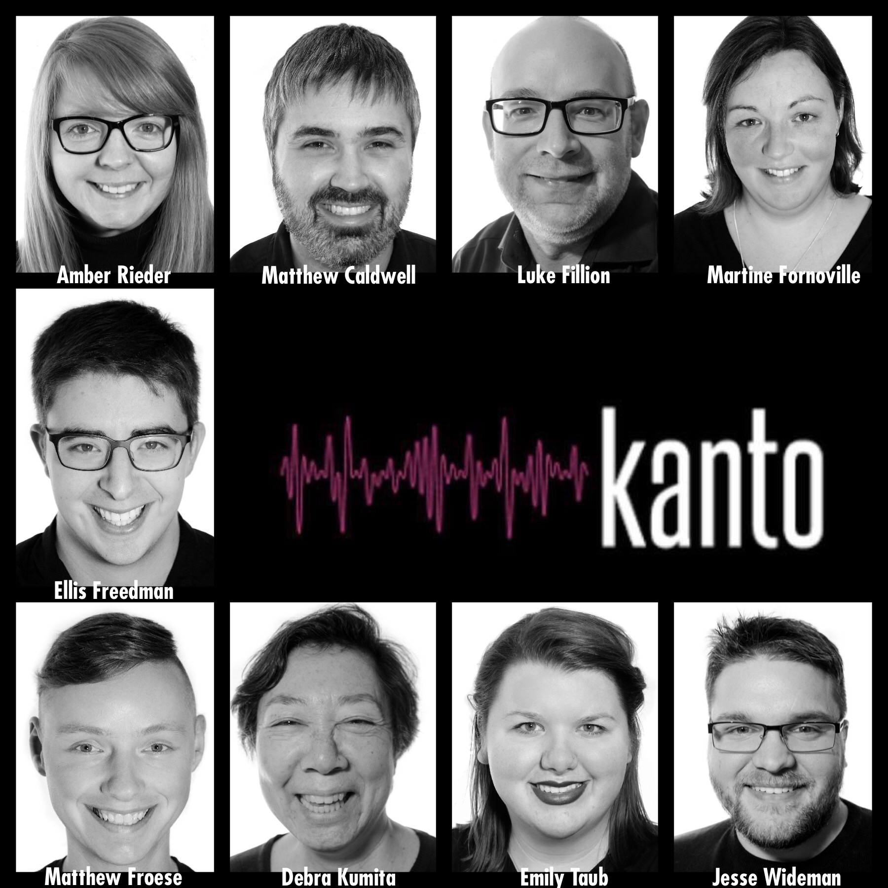 KANTO 9 singer portraits ensemble