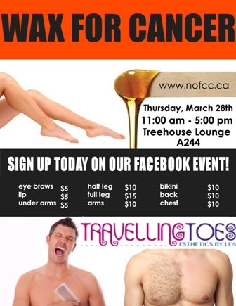 Photo of wax for cancer poster