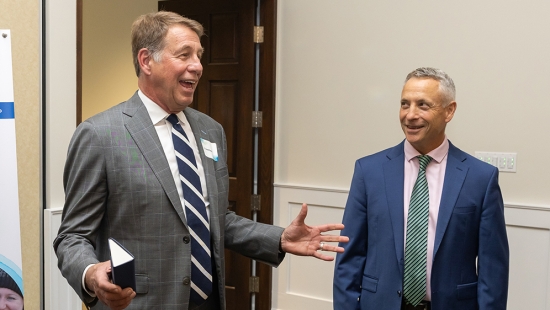 Chancellor Scott Russell with President Wamsley