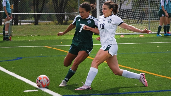 Lakers women's soccer game vs Trent University during Homecoming weekend