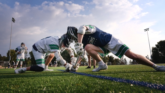 Lakers men's lacrosse vs Laurentian University during Homecoming weekend