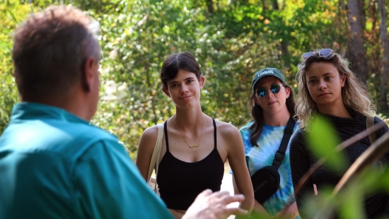 Guided medicine walk with Norm Dokis during Homecoming weekend