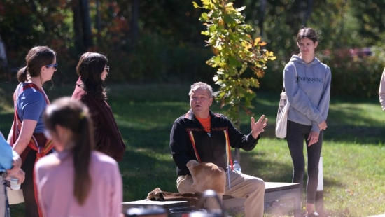 Medicine walk during NU Homecoming 2025