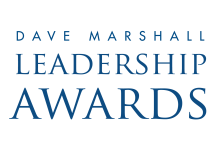 This is a stylized logo for the annual Dave Marshall Leadership Awards