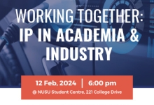 Working Together: IP in Academia and Industry poster