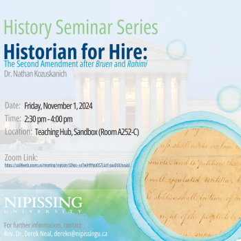 History Seminar Series - Nathan Kozuskanich